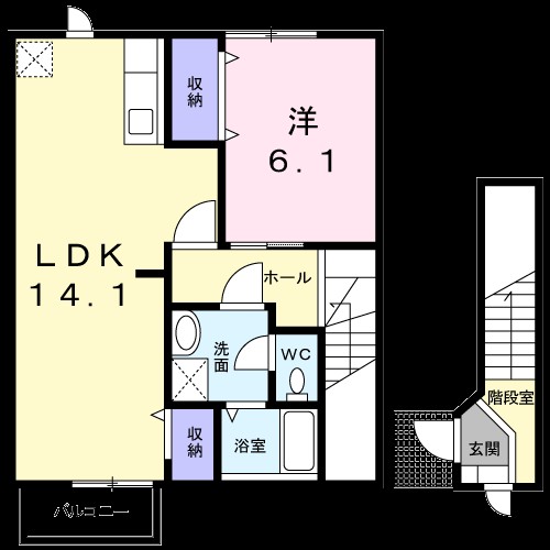 アヴニール　Ｂ 間取り図