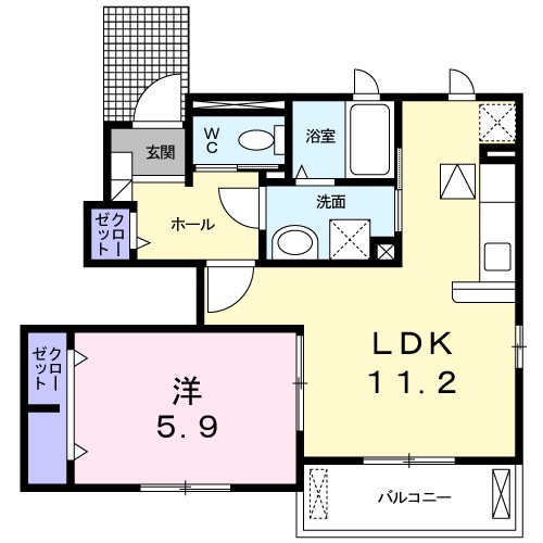 ホワイトオーク東 間取り図