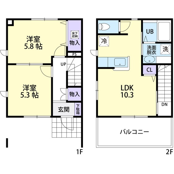 サンパティーク　Ⅱ 間取り図