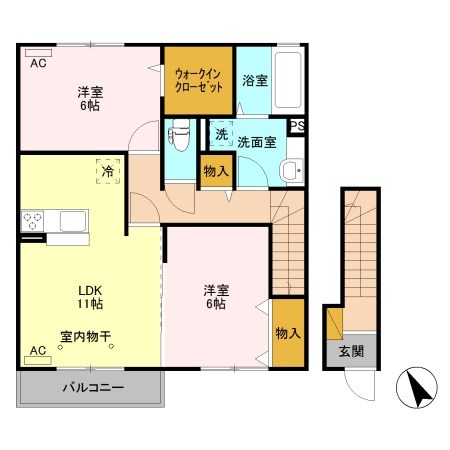 エール リヴェール B 間取り図