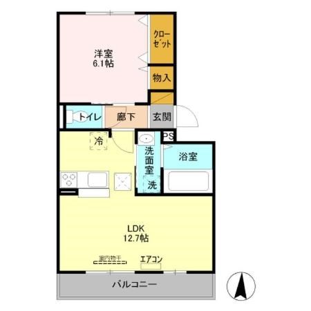 セジュール・オリヴィエ　C 105号室 間取り