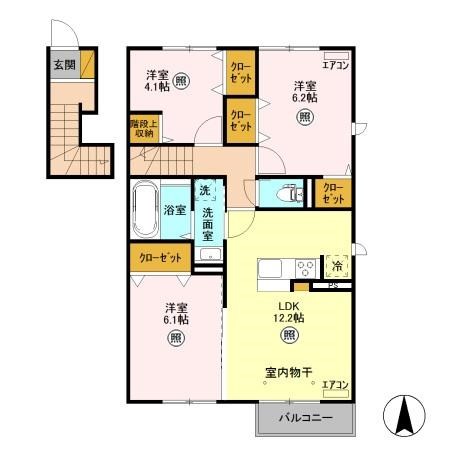 カーサ トラディシオン B 間取り図