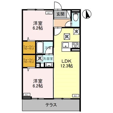 CLASSEUM元今泉 間取り図