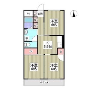 林ハイツⅠ 間取り図