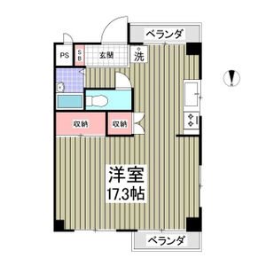 ハイツ霜越 203号室 間取り