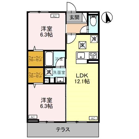 CLASSEUM元今泉 間取り図