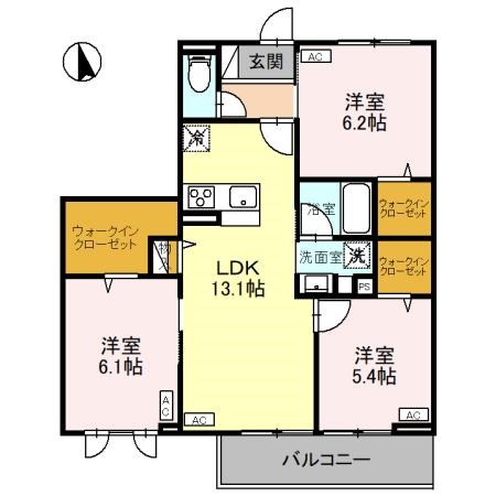 CLASSEUM元今泉 間取り図