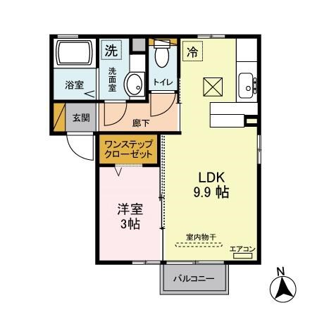 ハイツエスペランサ A 101号室 間取り