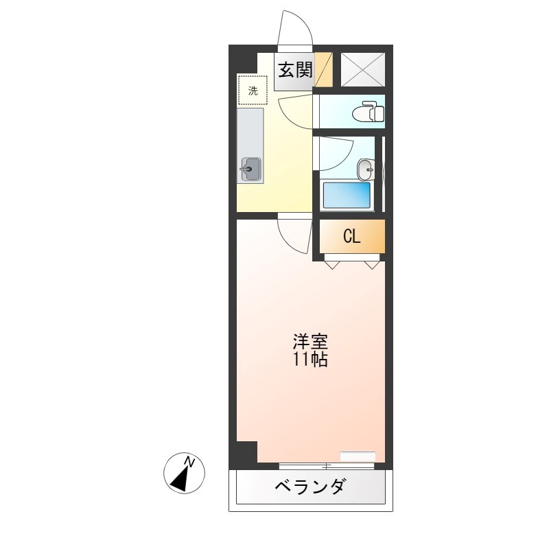 NARABU五番館 202号室 間取り