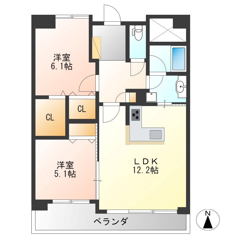 イーストガーデン峰 間取り図