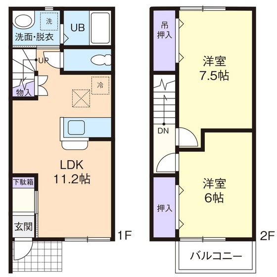 グラシア　Ｂ 102号室 間取り