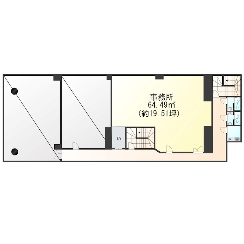 MKビル 4-B号室 間取り