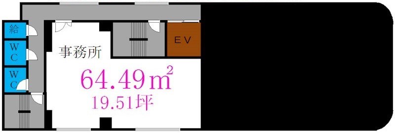 MKビル 4-B号室 間取り