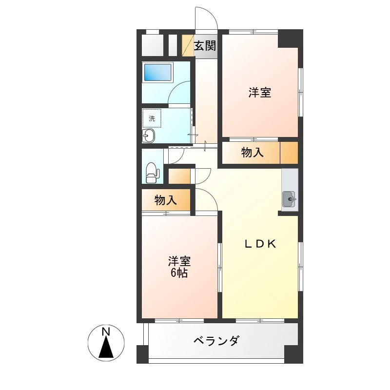 東陽ハイツ 間取り図