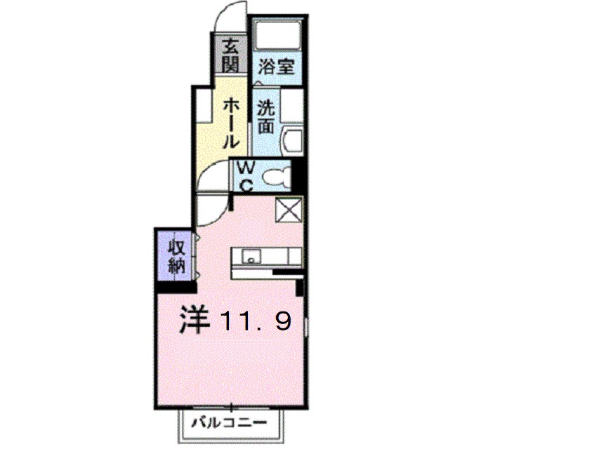 ベルメゾン 101号室 間取り