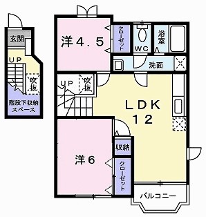 ヴィラシルクＡ 201号室 間取り