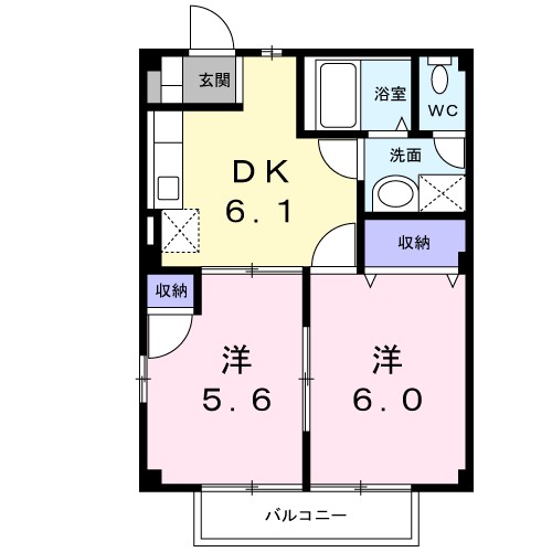 フルールメゾンＡ 間取り図