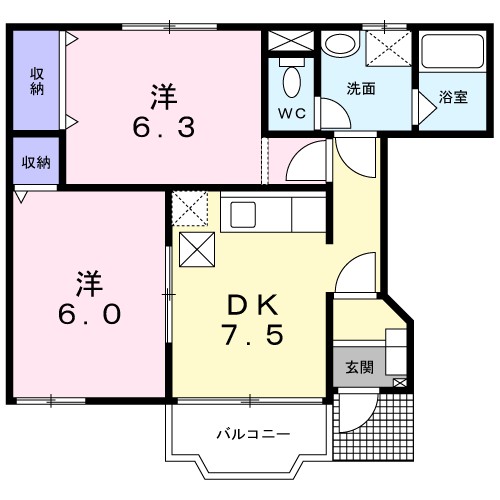 リヴァービサイド 間取り図