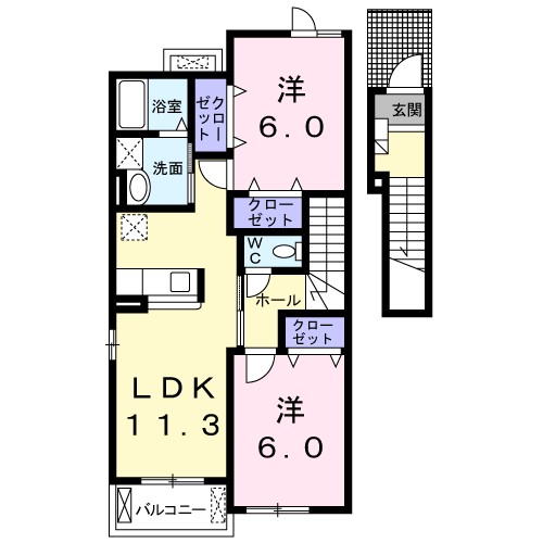 ソラボレＡ 間取り図