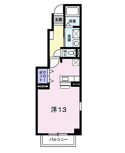 Ｓハウス 101号室 間取り