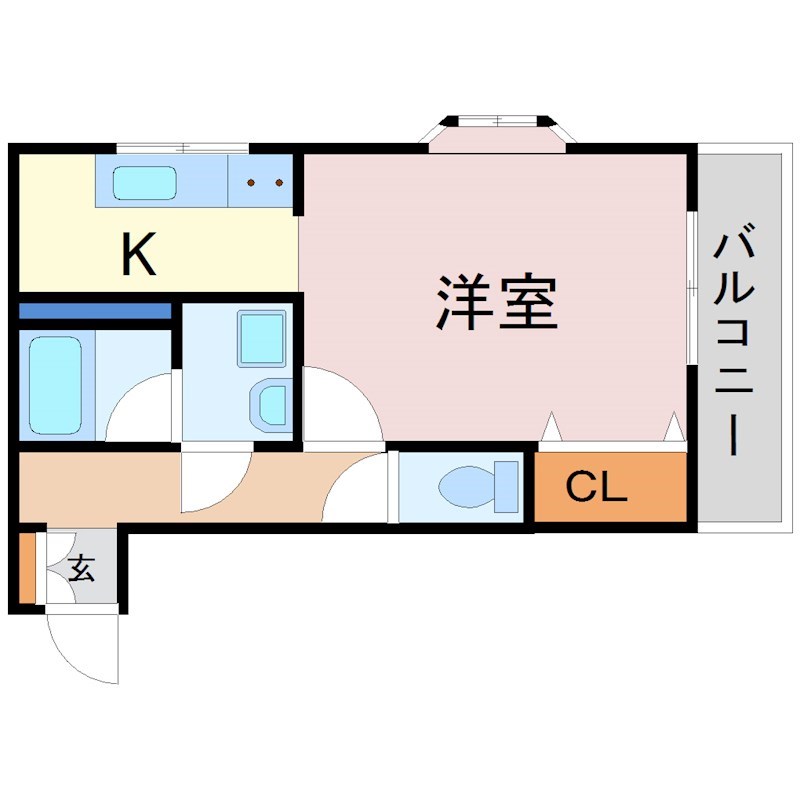 ブランルージュ元今泉 301号室 間取り