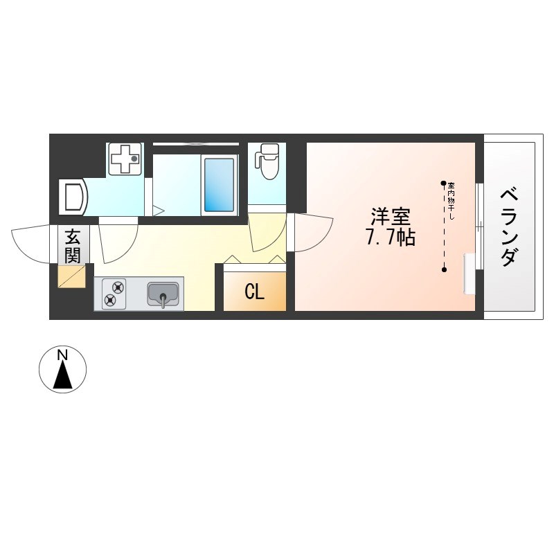 IRSG 405号室 間取り