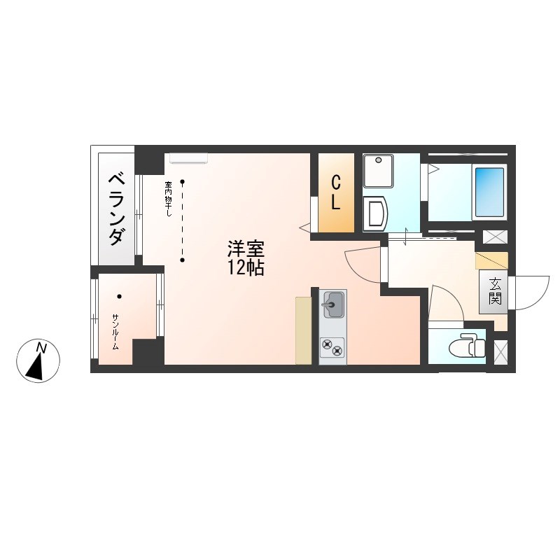 ファイブシティ 1002号室 間取り