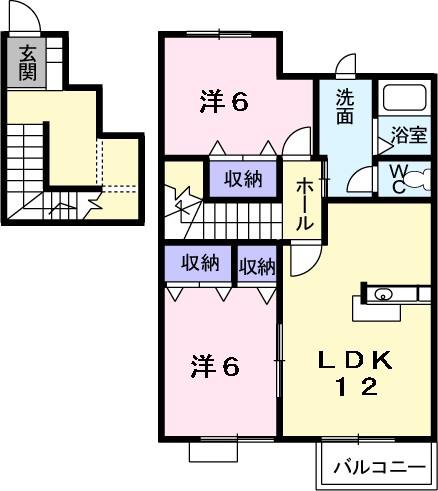 エルドラード 202号室 間取り