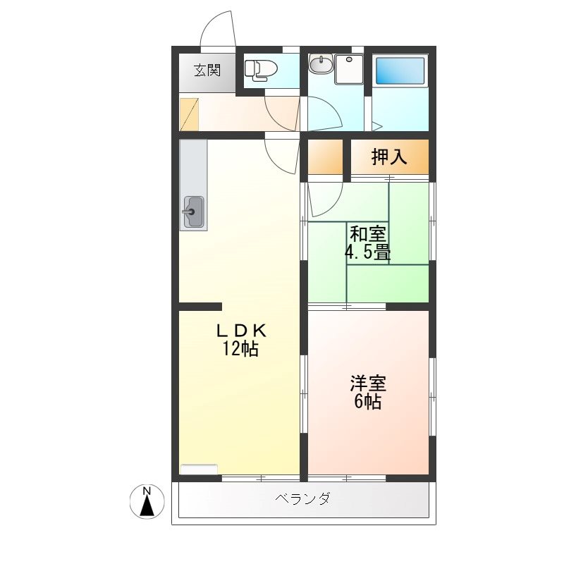 エステートハイツ 間取り