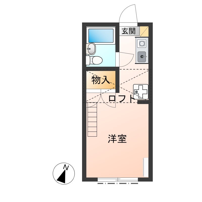 コーポ里美Ⅱ 102号室 間取り