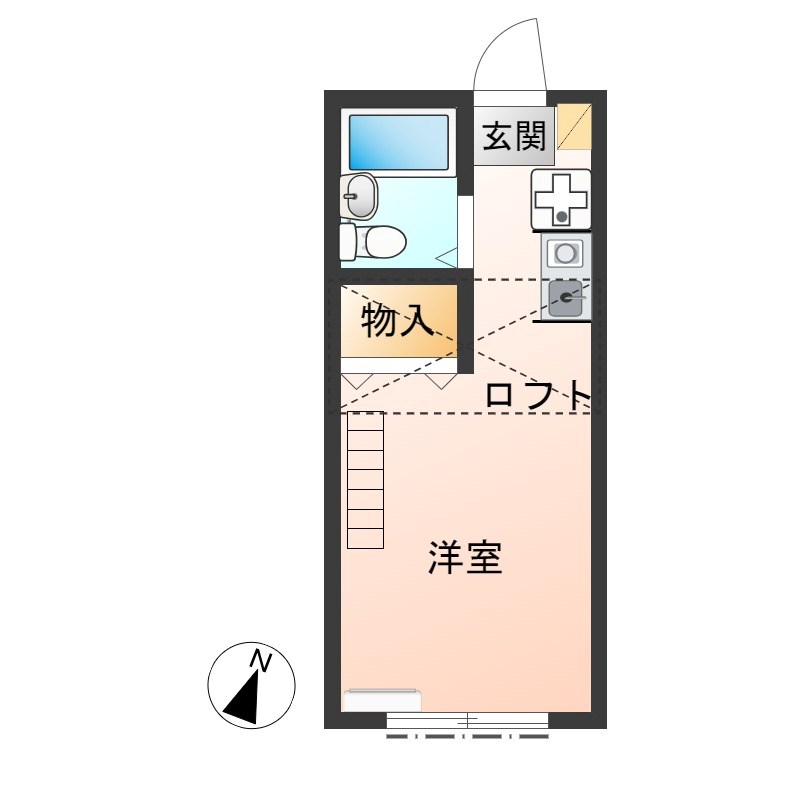 コーポ里美Ⅲ 102号室 間取り