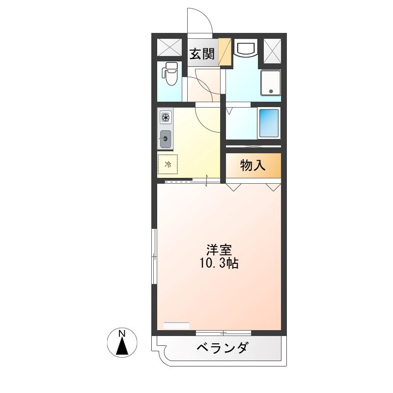 栄マンション 105号室 間取り