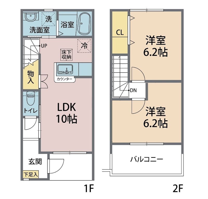 Pine　Wind　Maison　Ⅱ（松風メゾンⅡ） 106号室 間取り