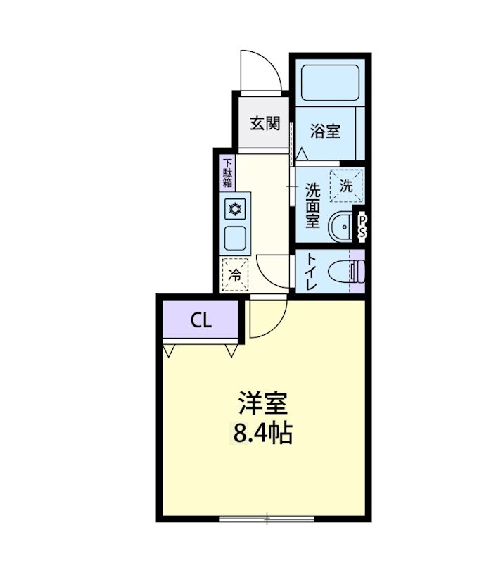 Foliar 106号室 間取り