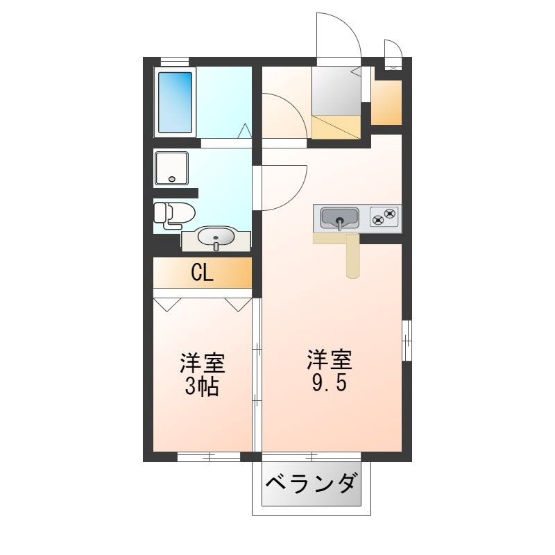 エスポワール西原 間取り図