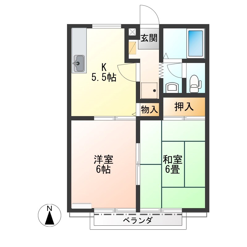 アークヒルズTODA 203号室 間取り