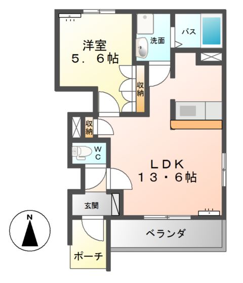 ユングフラウ 間取り図