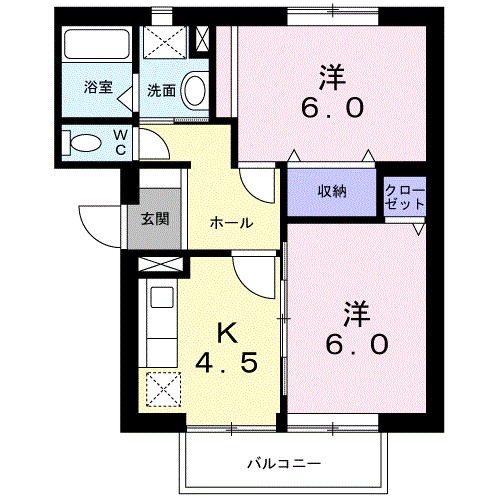 エクセル城東Ｂ 102号室 間取り