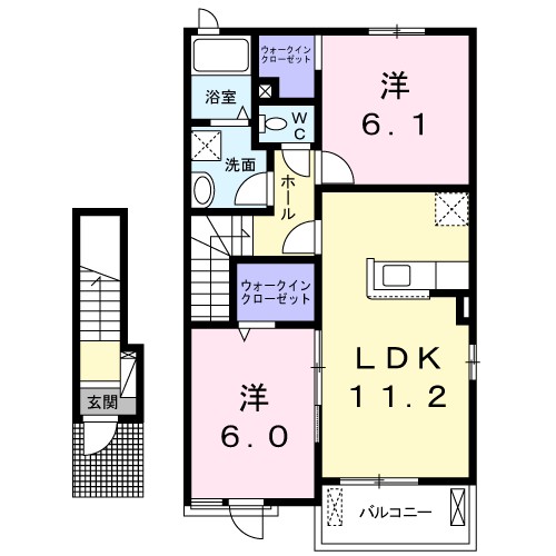 アルカンシエルＡ 202号室 間取り