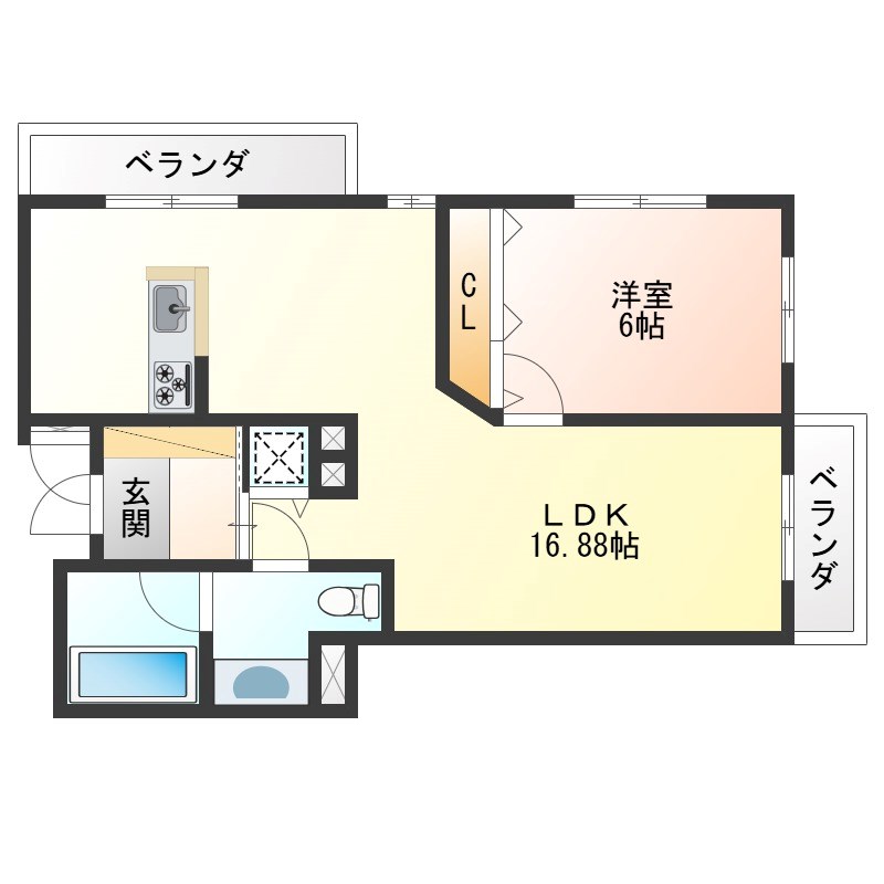 メルローズコート 間取り図