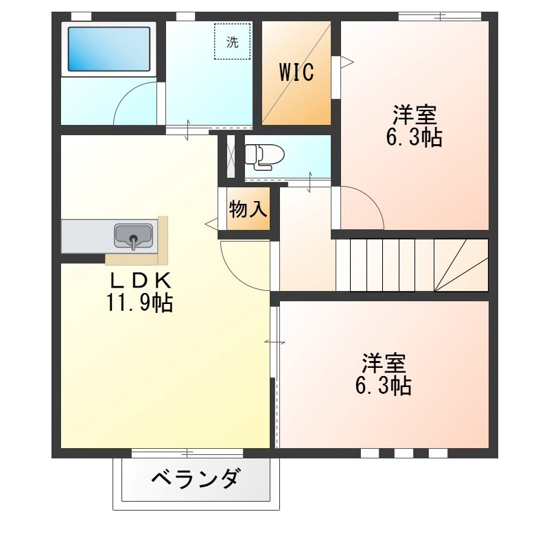 ユアメゾン小山H 202号室 間取り