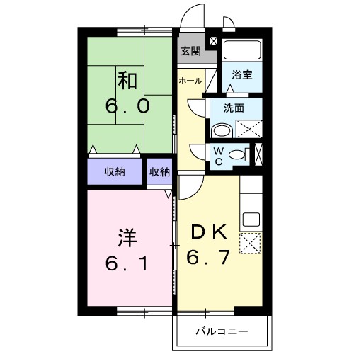 ターニングビレッジＡ 203号室 間取り