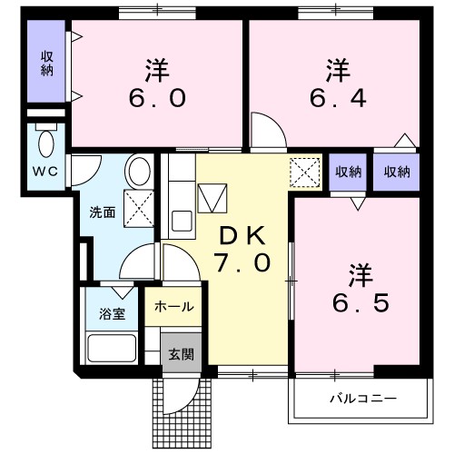 イマージュハイツＡ 102号室 間取り