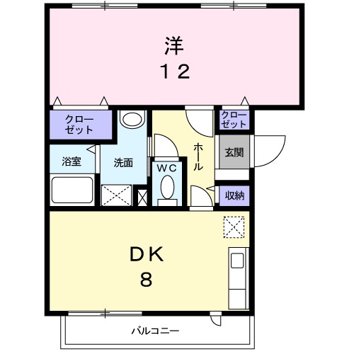 クリアヴィレッジＥ 303号室 間取り