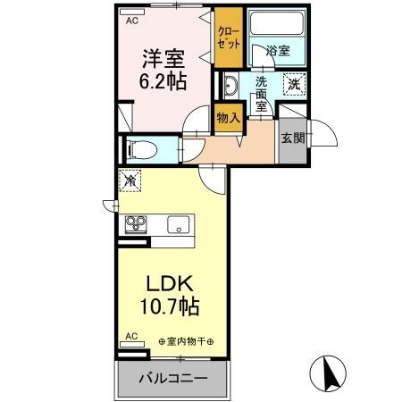 ラナンキュラス 303号室 間取り