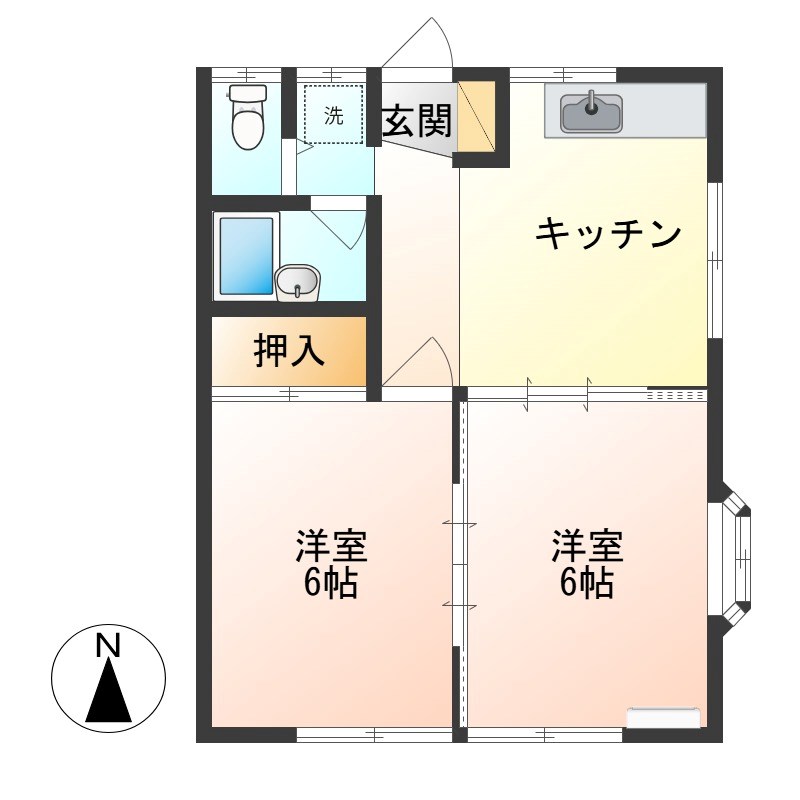 メゾンド泉 103号室 間取り