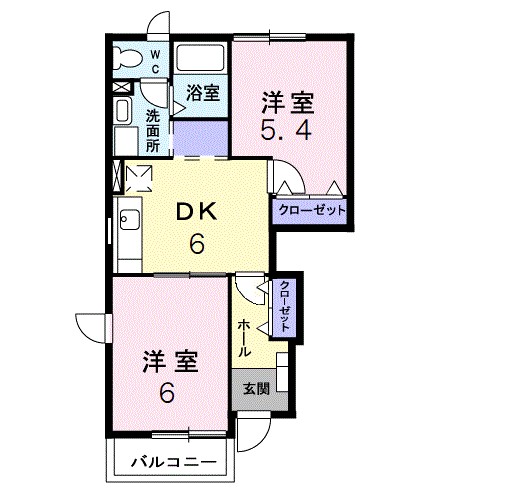 プリマベーラＢ 101号室 間取り