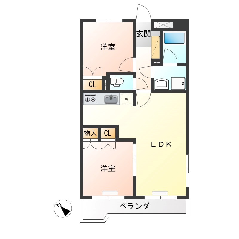 御幸パークマンション 間取り図