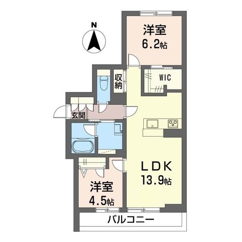 グランカストラ 101号室 間取り