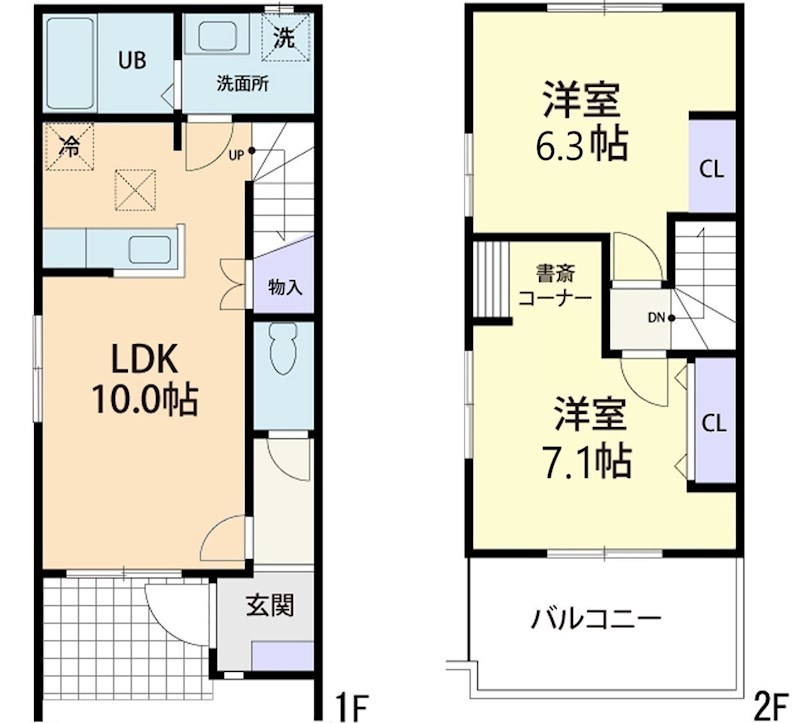 12/15(仮称)鹿沼市泉町テラスハウス 108号室 間取り